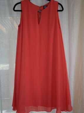 Vince Camuto Coral Midi Sleeveless Shift Dress